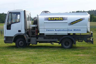 Rapsöl-Tankfahrzeug